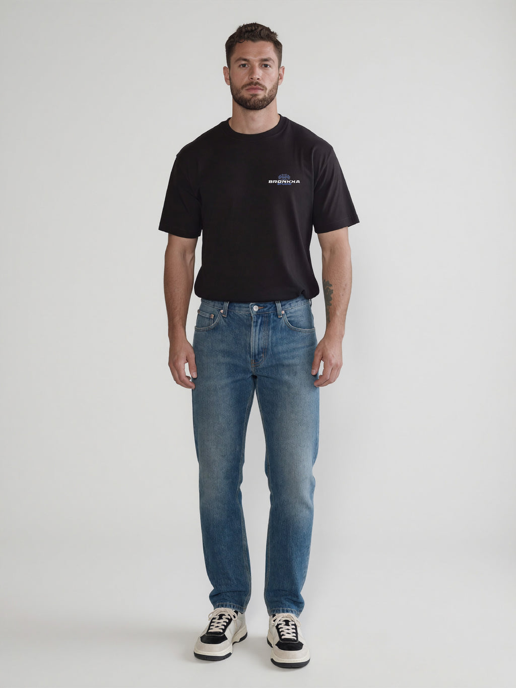 Bronkka Crab Insignia Tee  — Cobalt