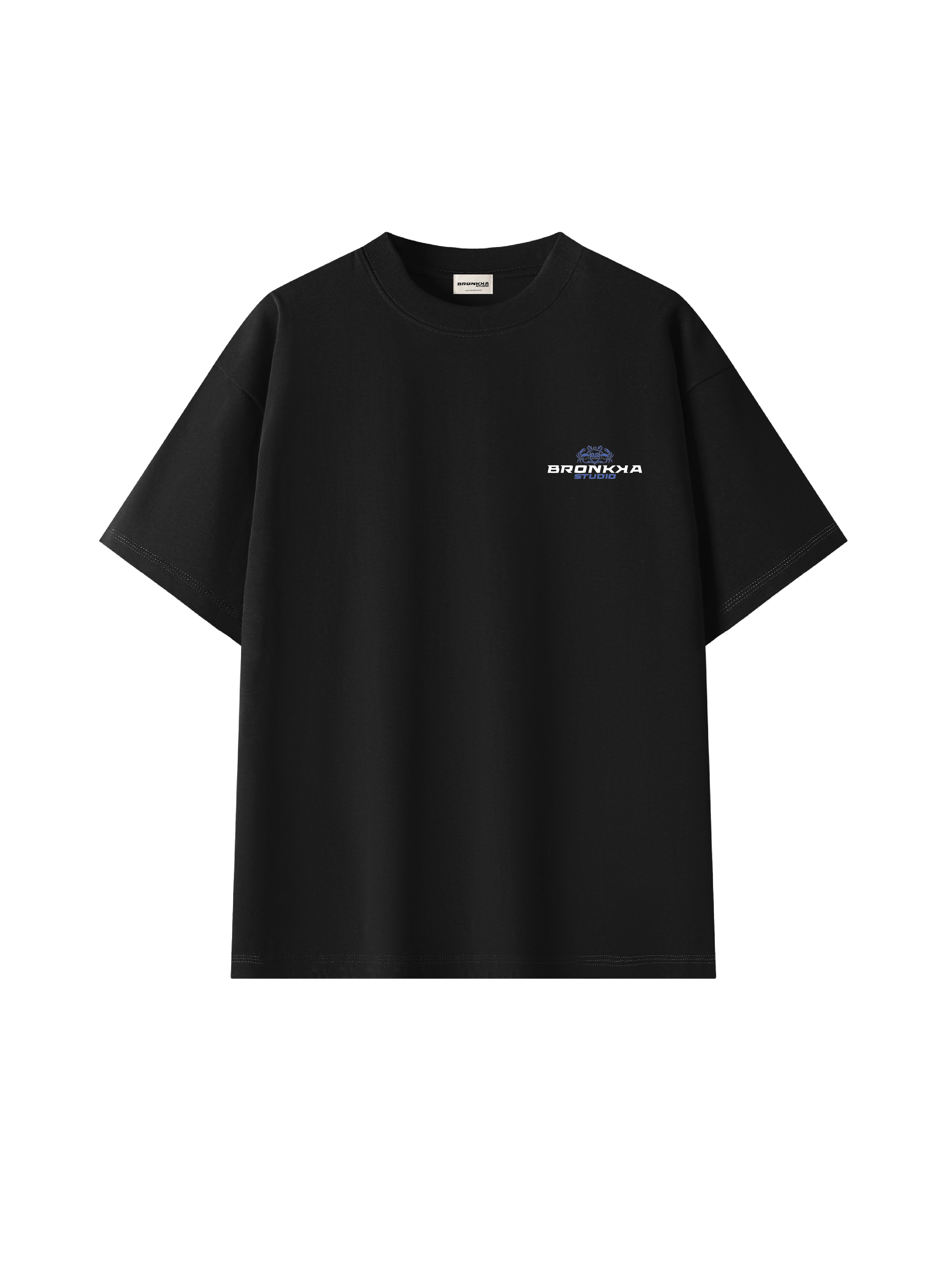 Bronkka Crab Insignia Tee  — Cobalt