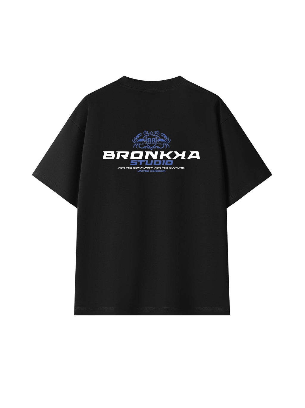 Bronkka Crab Insignia Tee  — Cobalt