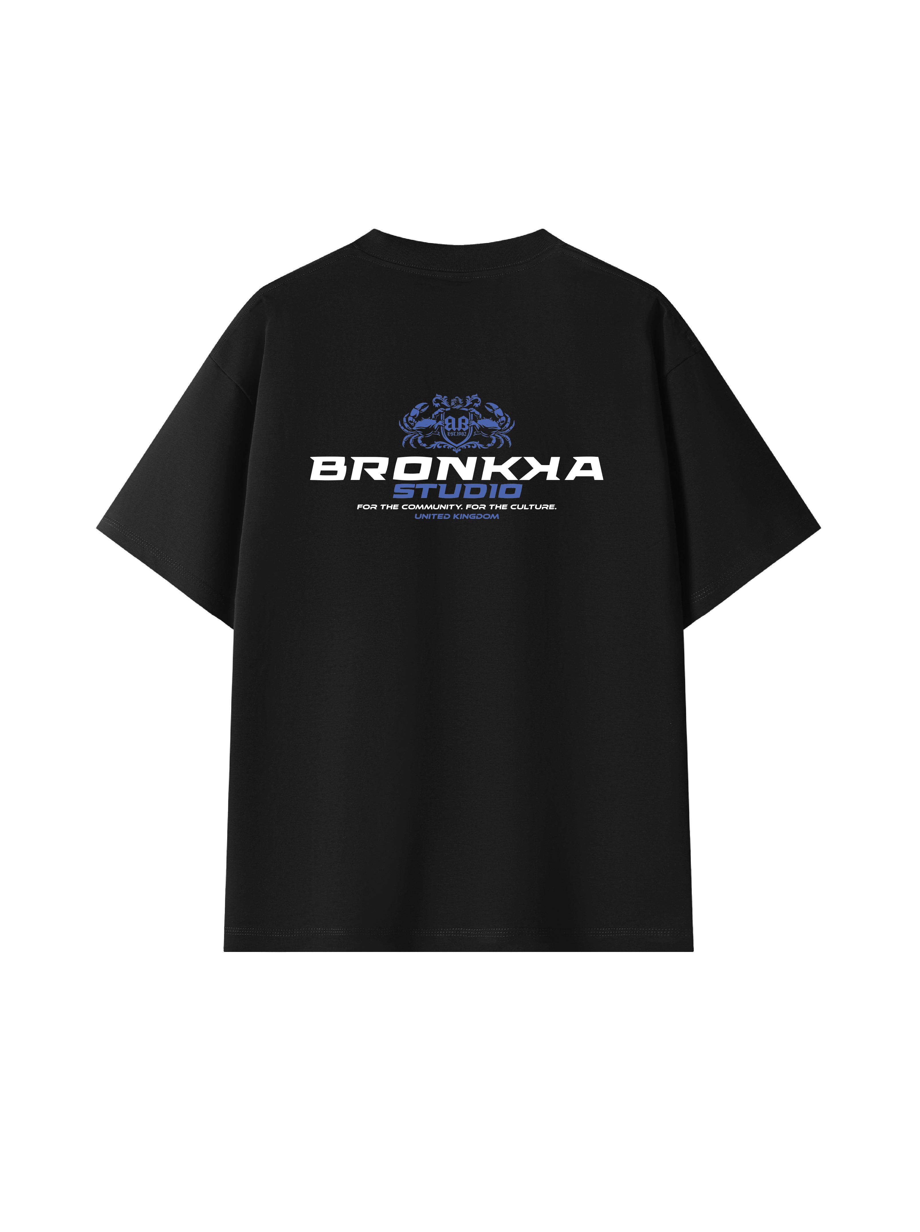 Bronkka Crab Insignia Tee  — Cobalt