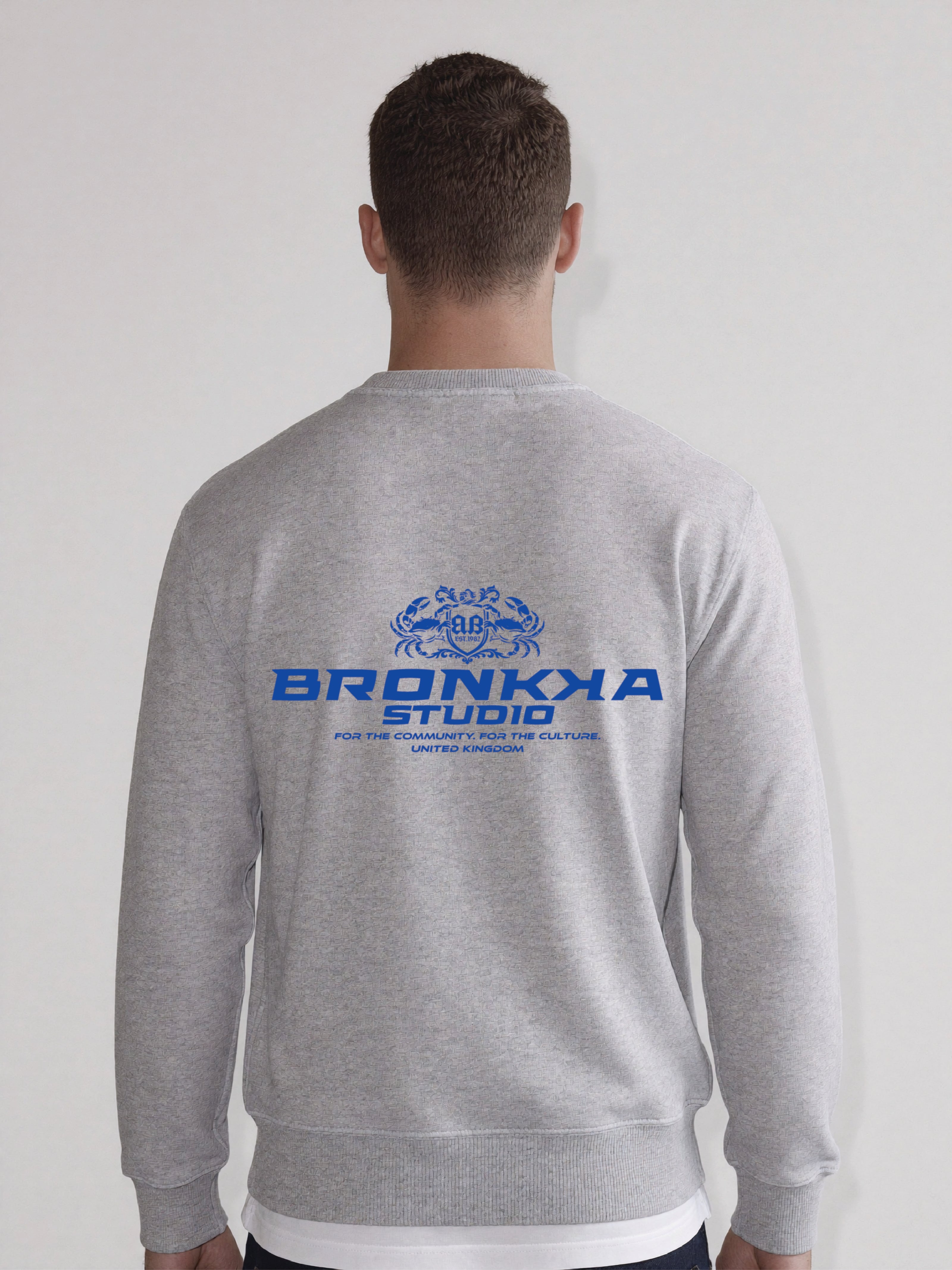 Bronkka Crab Insignia Sweatshirt - Grey/Coast