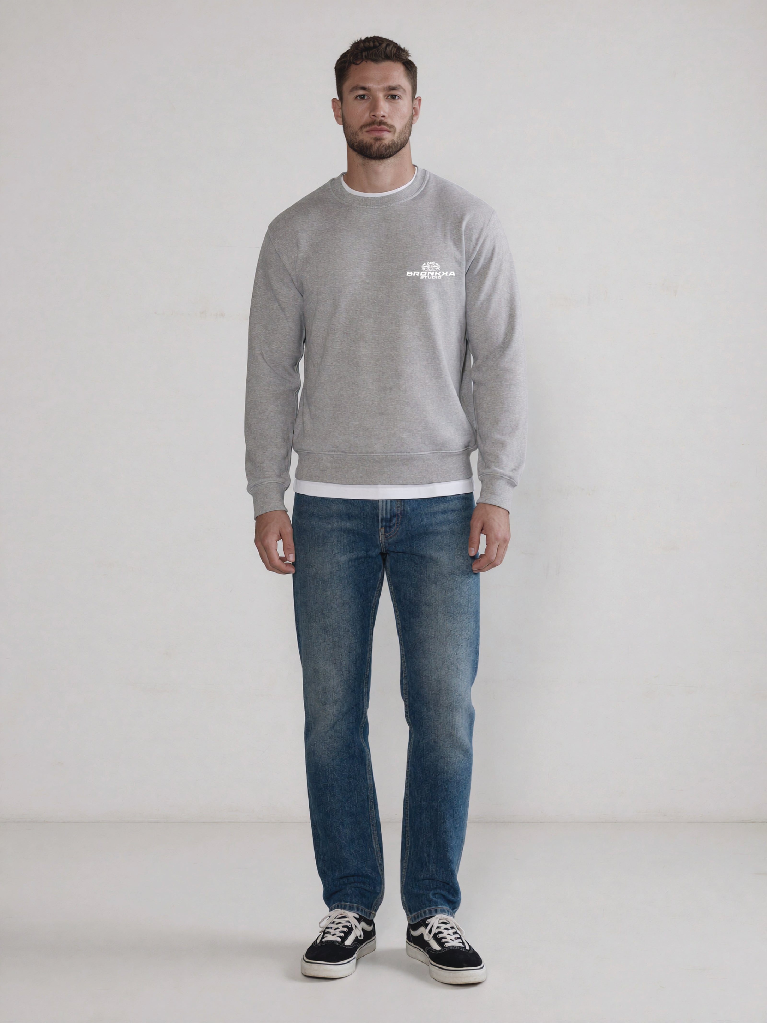 Bronkka Crab Insignia Sweatshirt - Grey/Frost