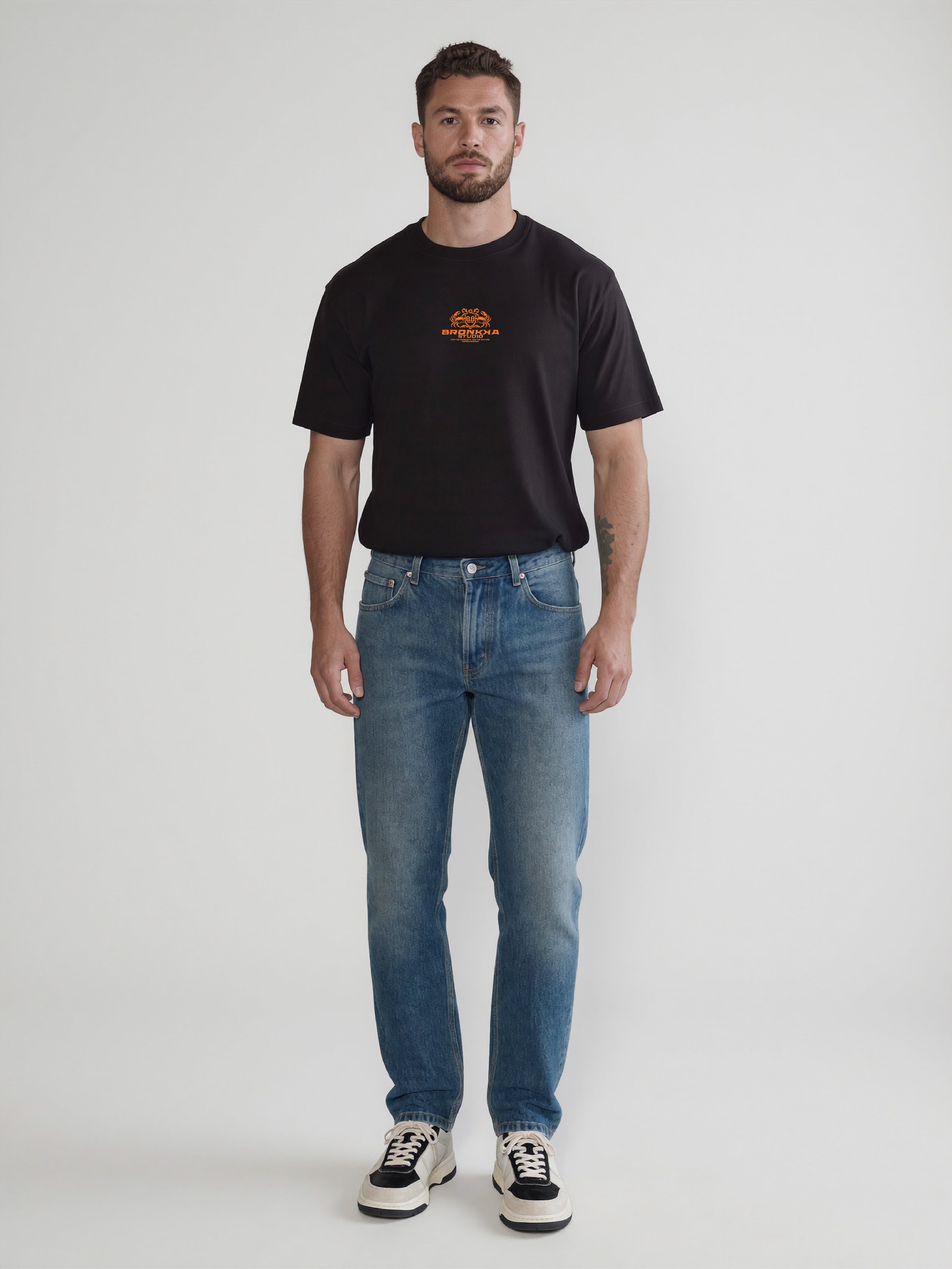 Bronkka Crab Insignia Tee — Tangerine