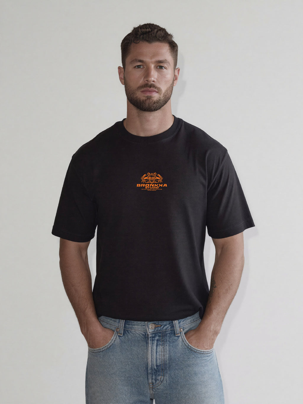 Bronkka Crab Insignia Tee — Tangerine