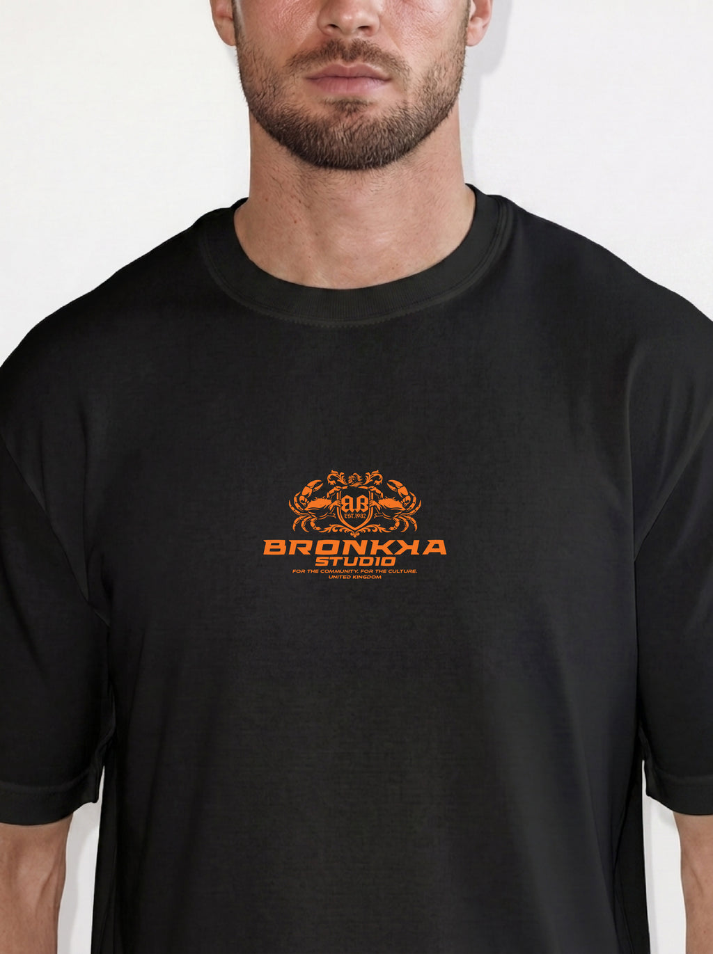 Bronkka Crab Insignia Tee — Tangerine