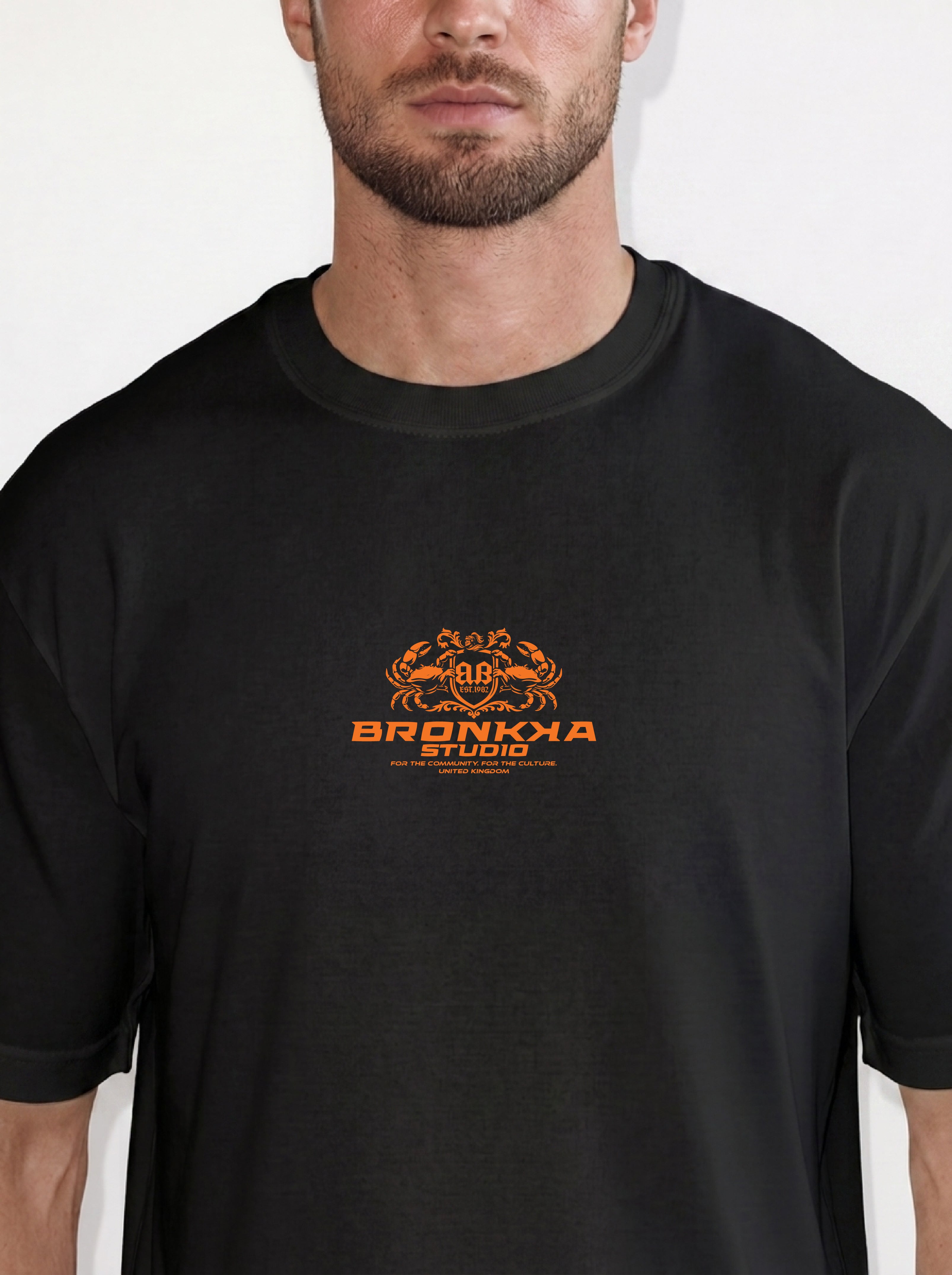 Bronkka Crab Insignia Tee — Tangerine