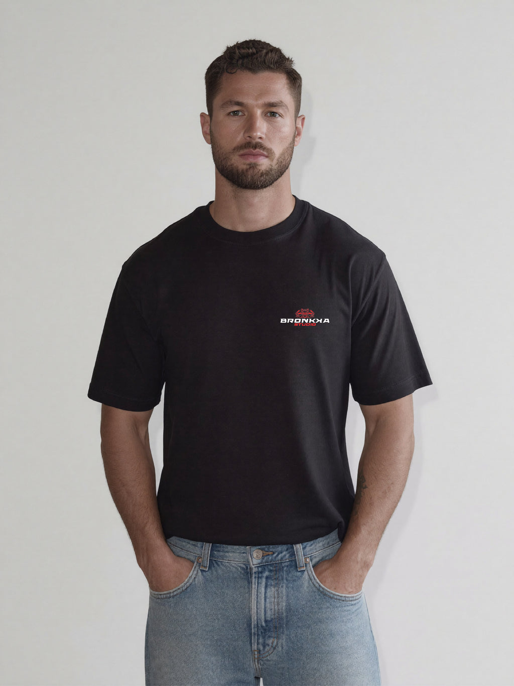 Bronkka Crab Insignia Tee — Crimson