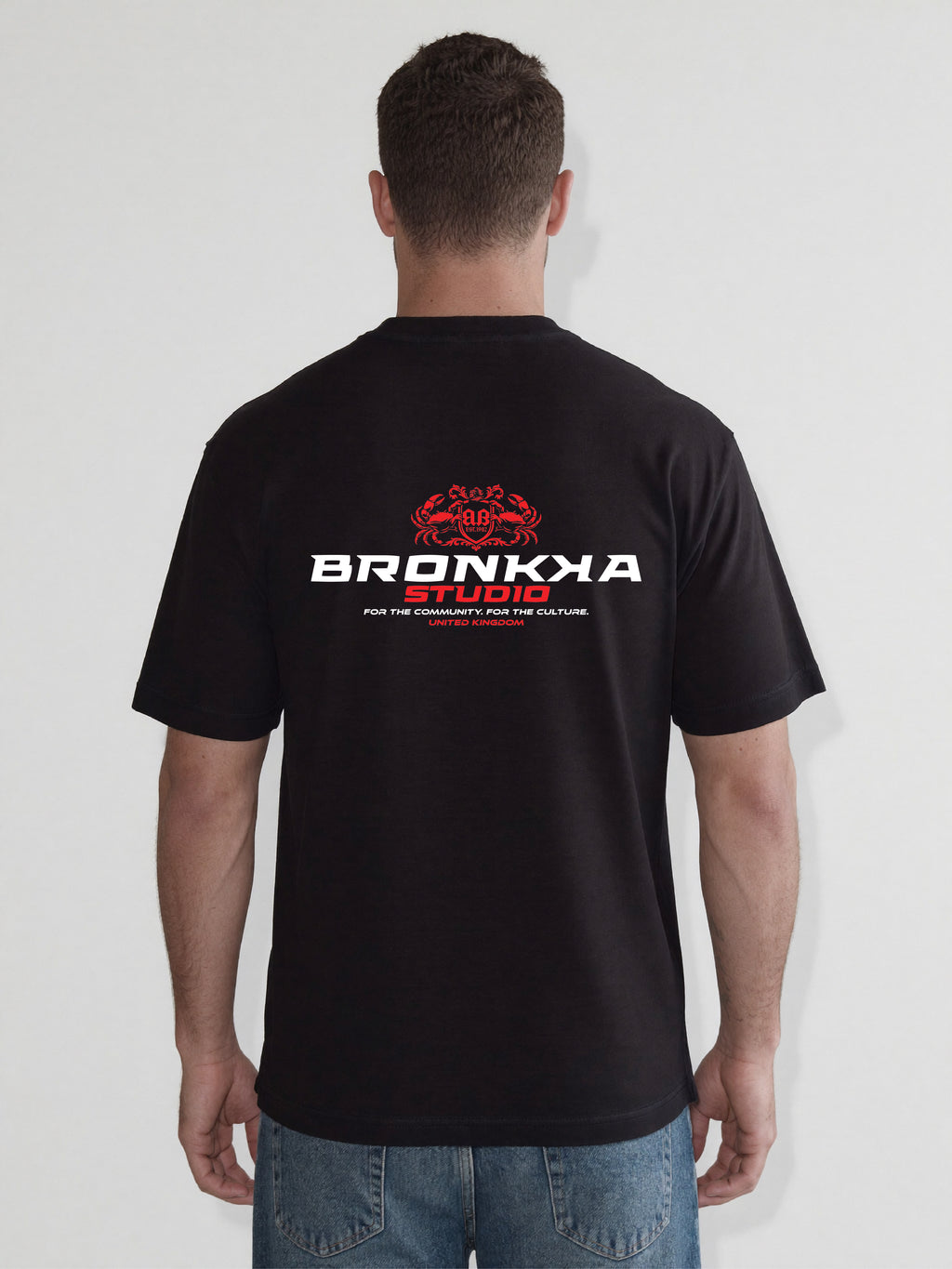 Bronkka Crab Insignia Tee — Crimson