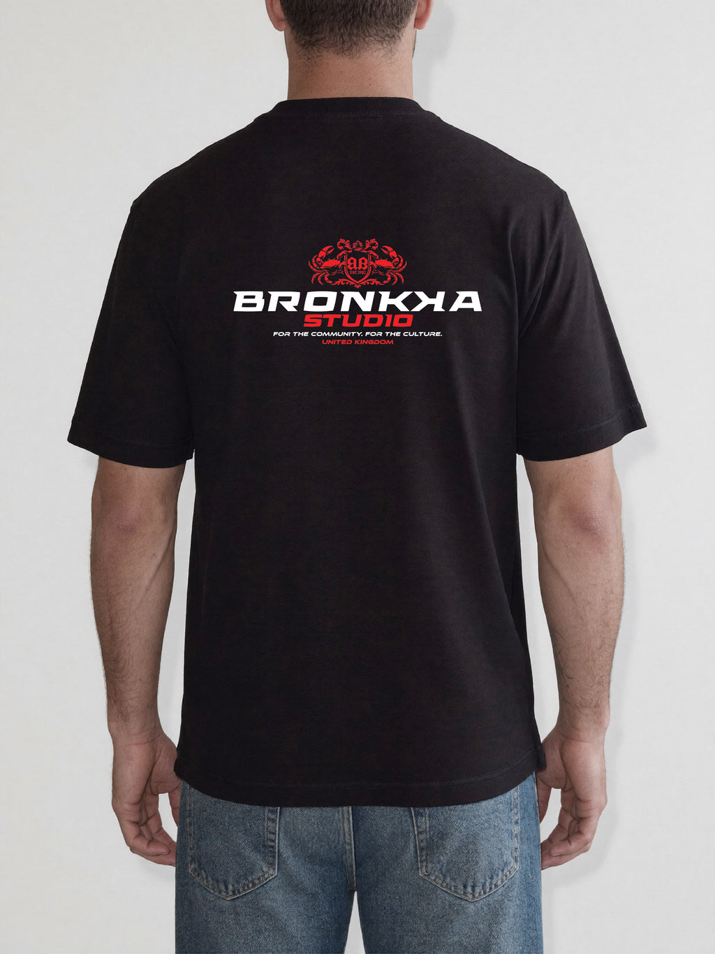 Bronkka Crab Insignia Tee — Crimson