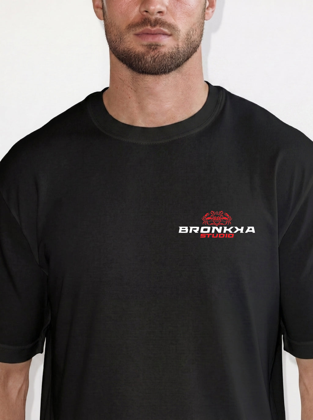 Bronkka Crab Insignia Tee — Crimson