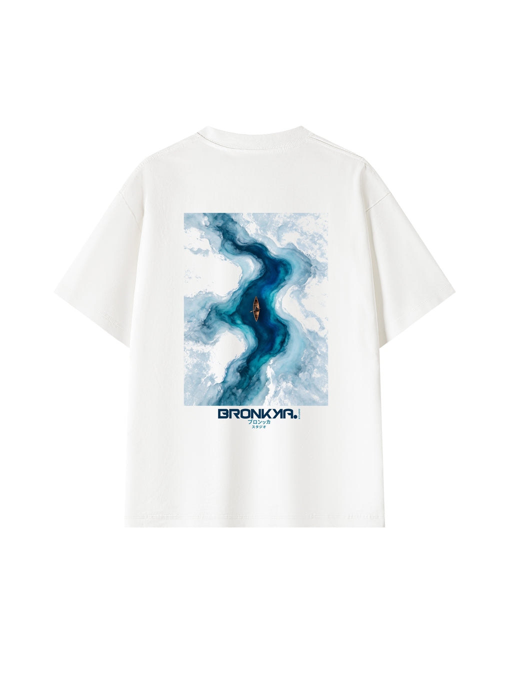 Bronkka Into the Bule Tee - White