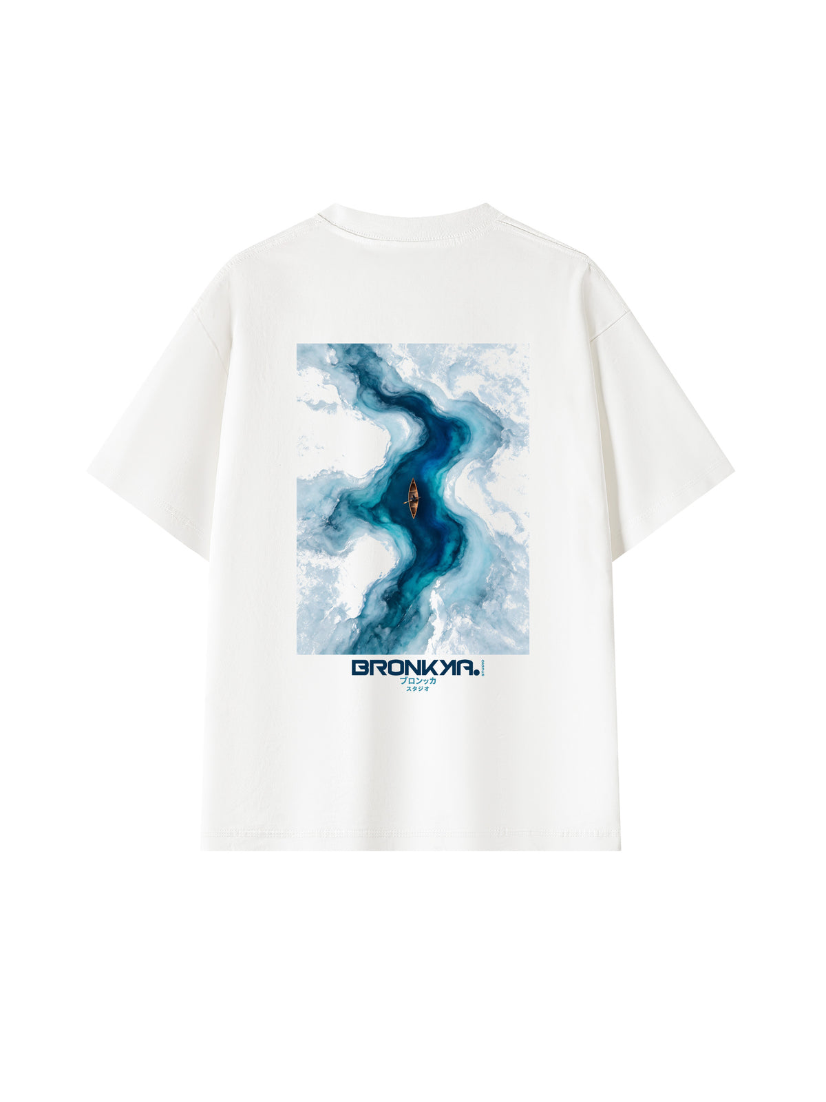 Bronkka Into the Bule Tee - White