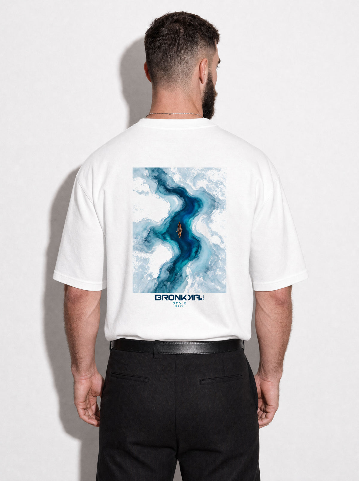 Bronkka Into the Bule Tee - White