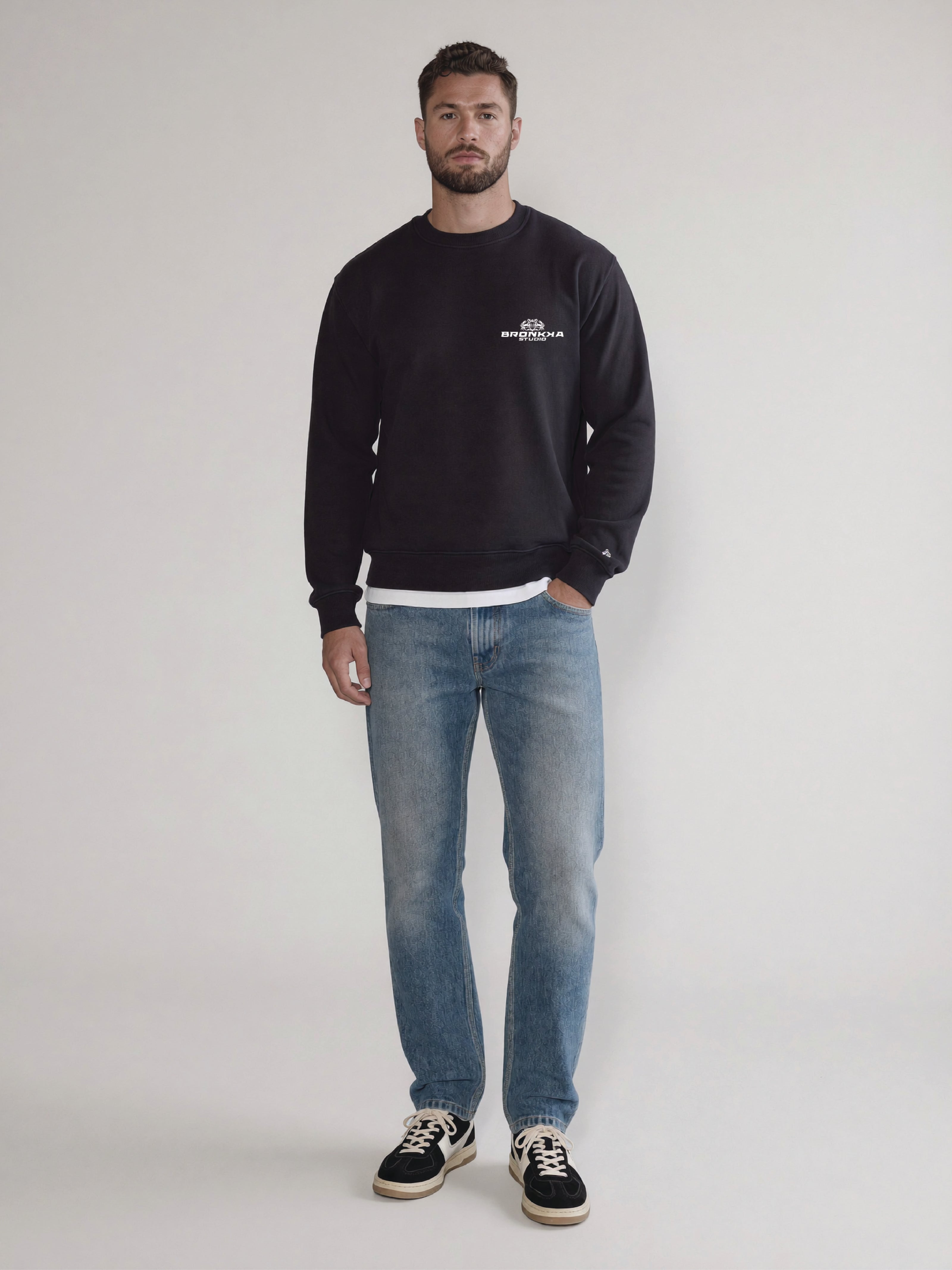 Bronkka Studio Code Sweatshirt - Black/Frost