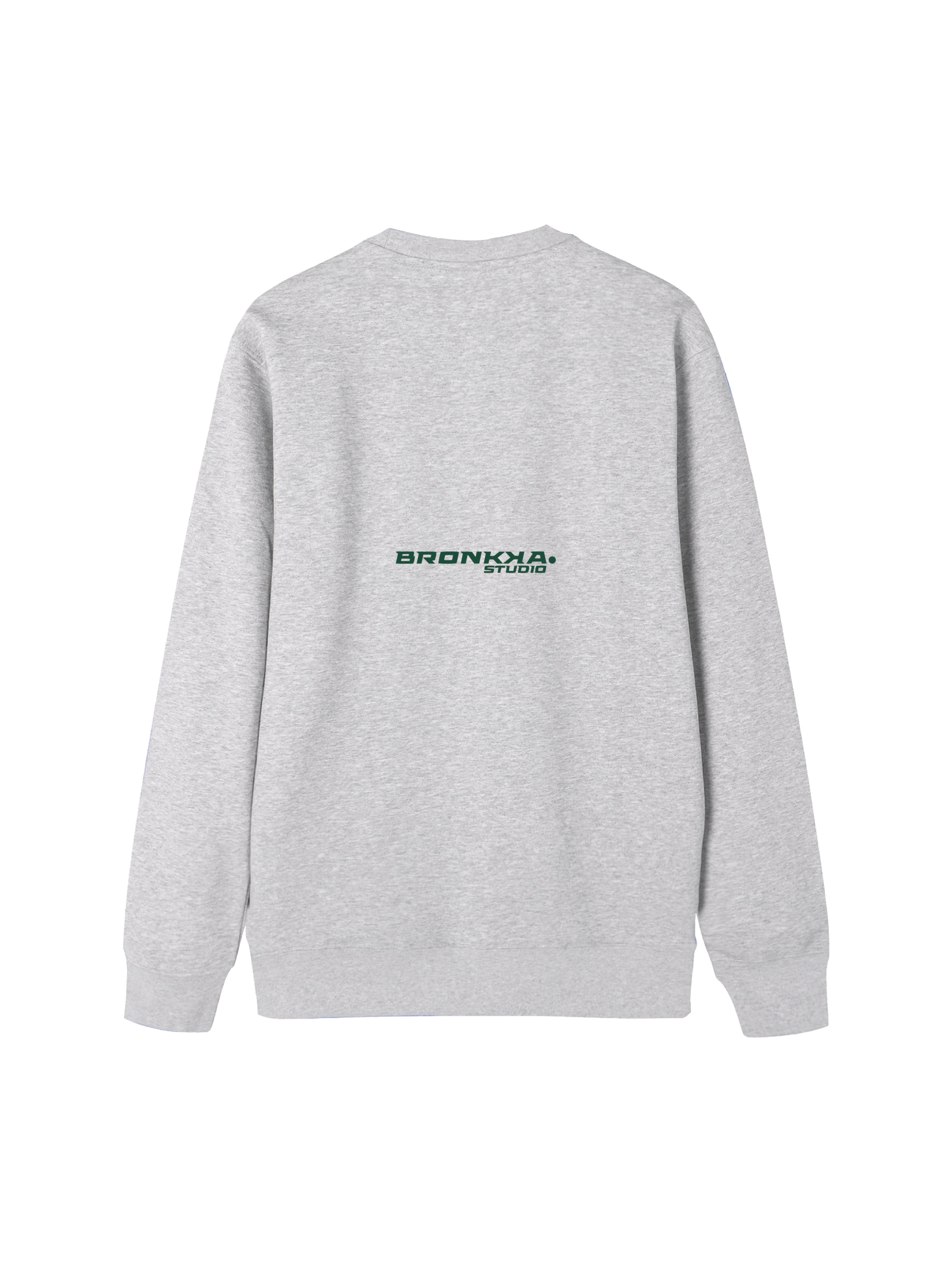 Bronkka Studio Code Sweatshirt - Grey/Pine