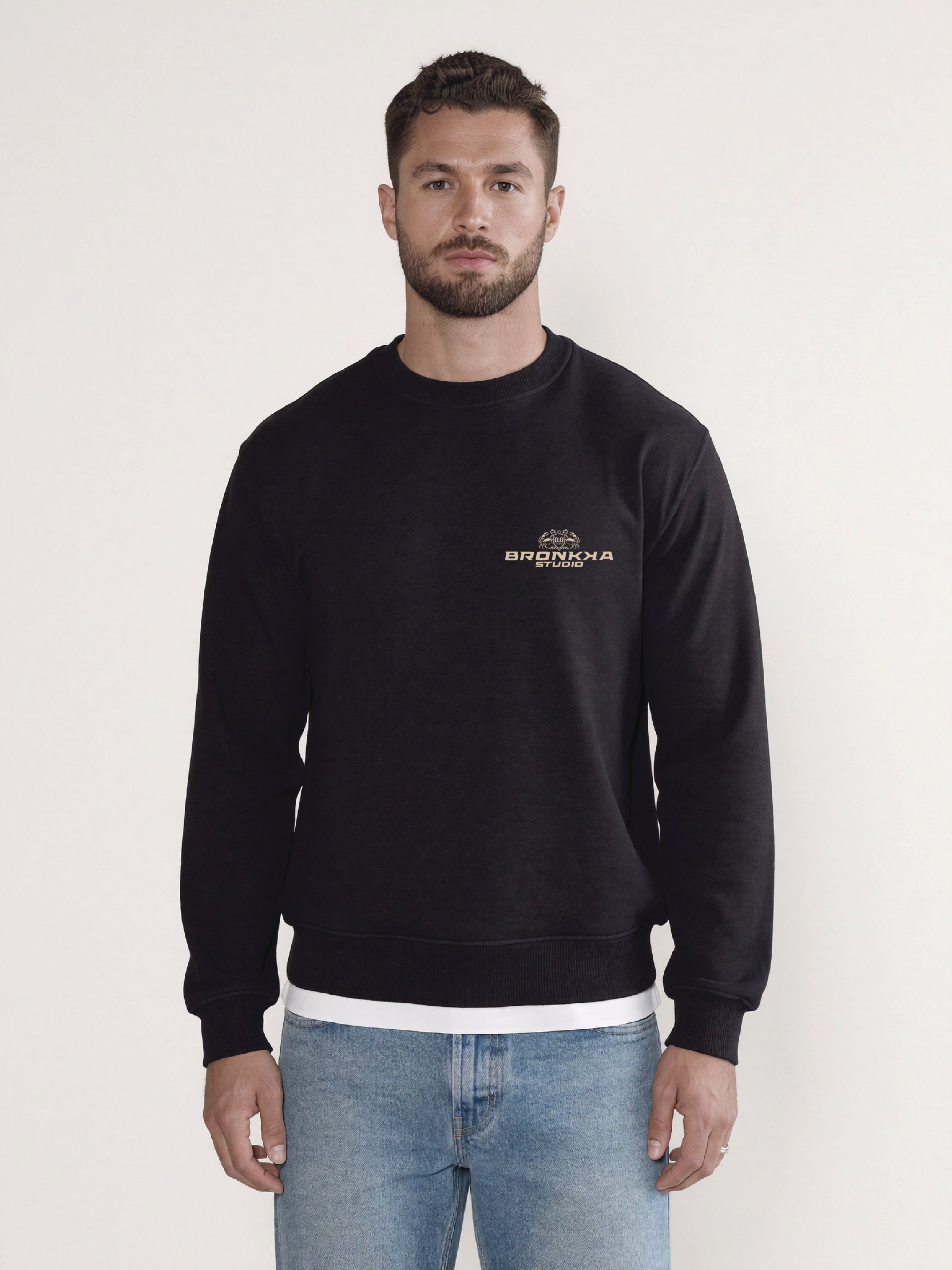 Bronkka Crab Insignia Sweatshirt - Black/Earth