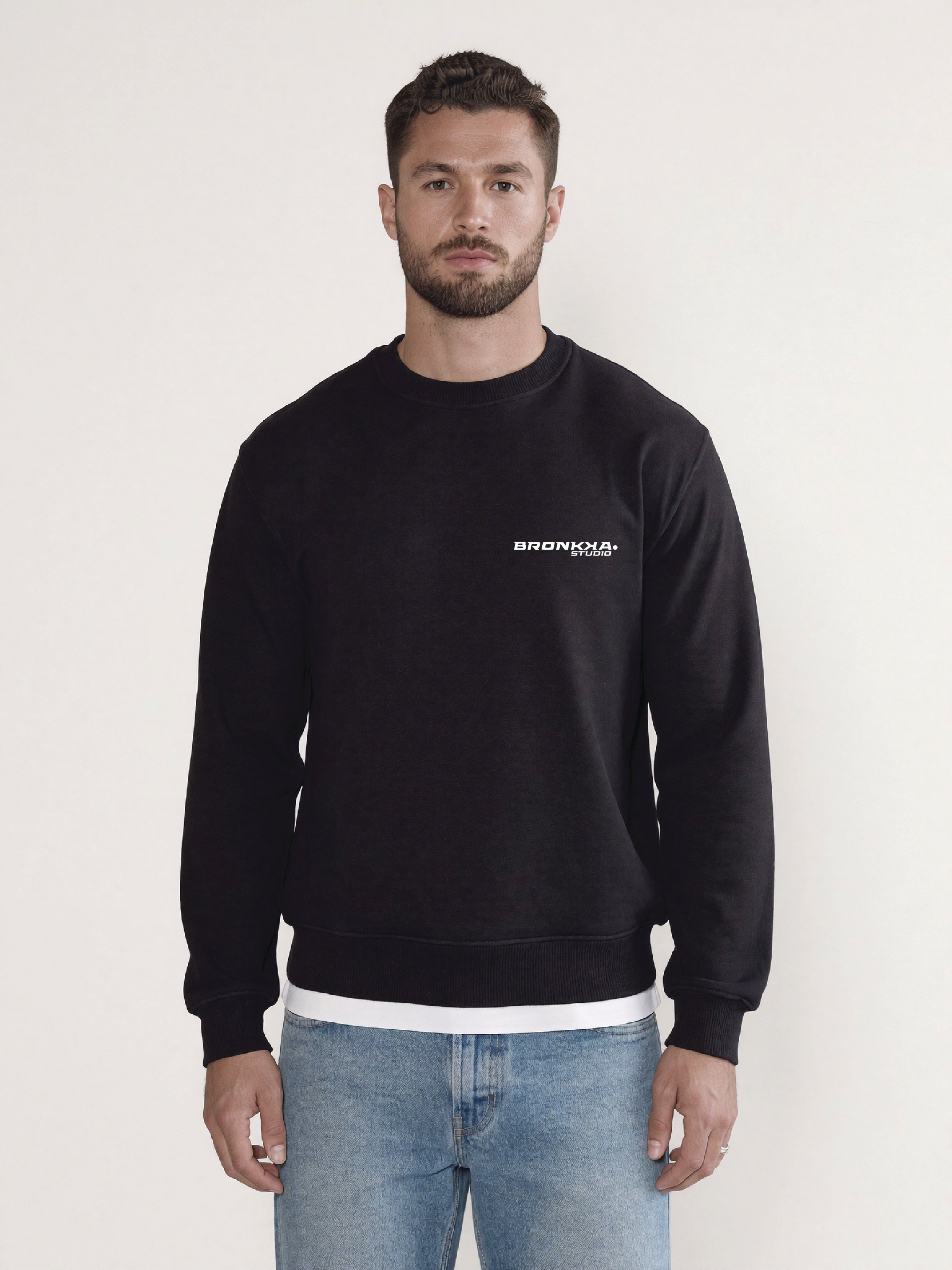 Bronkka Studio Core Sweatshirt - Black/Frost