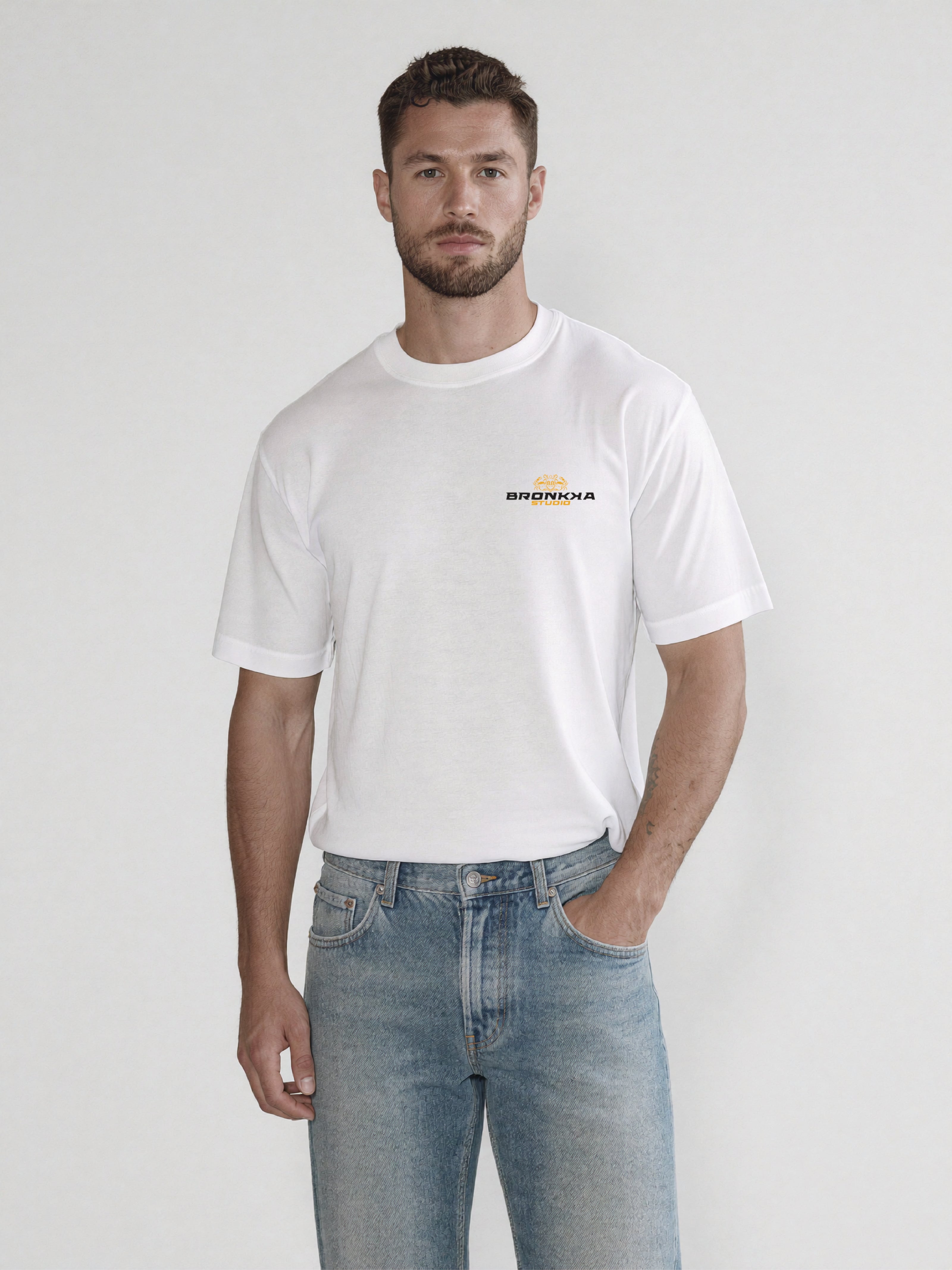 Bronkka Crab Insignia Tee — Amber