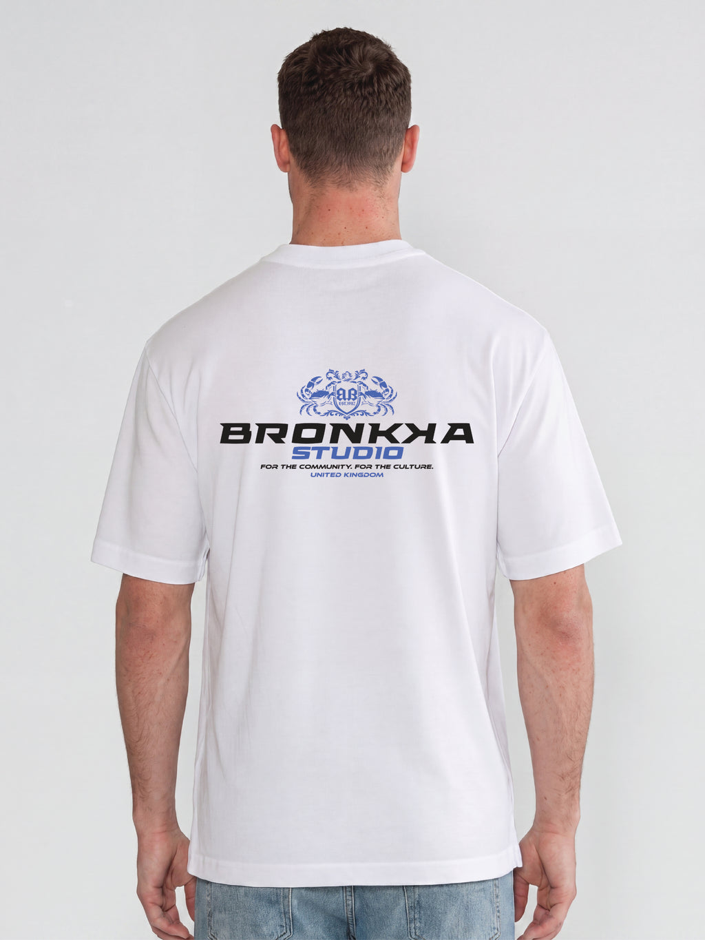 Bronkka Crab Insignia Tee — Cobalt