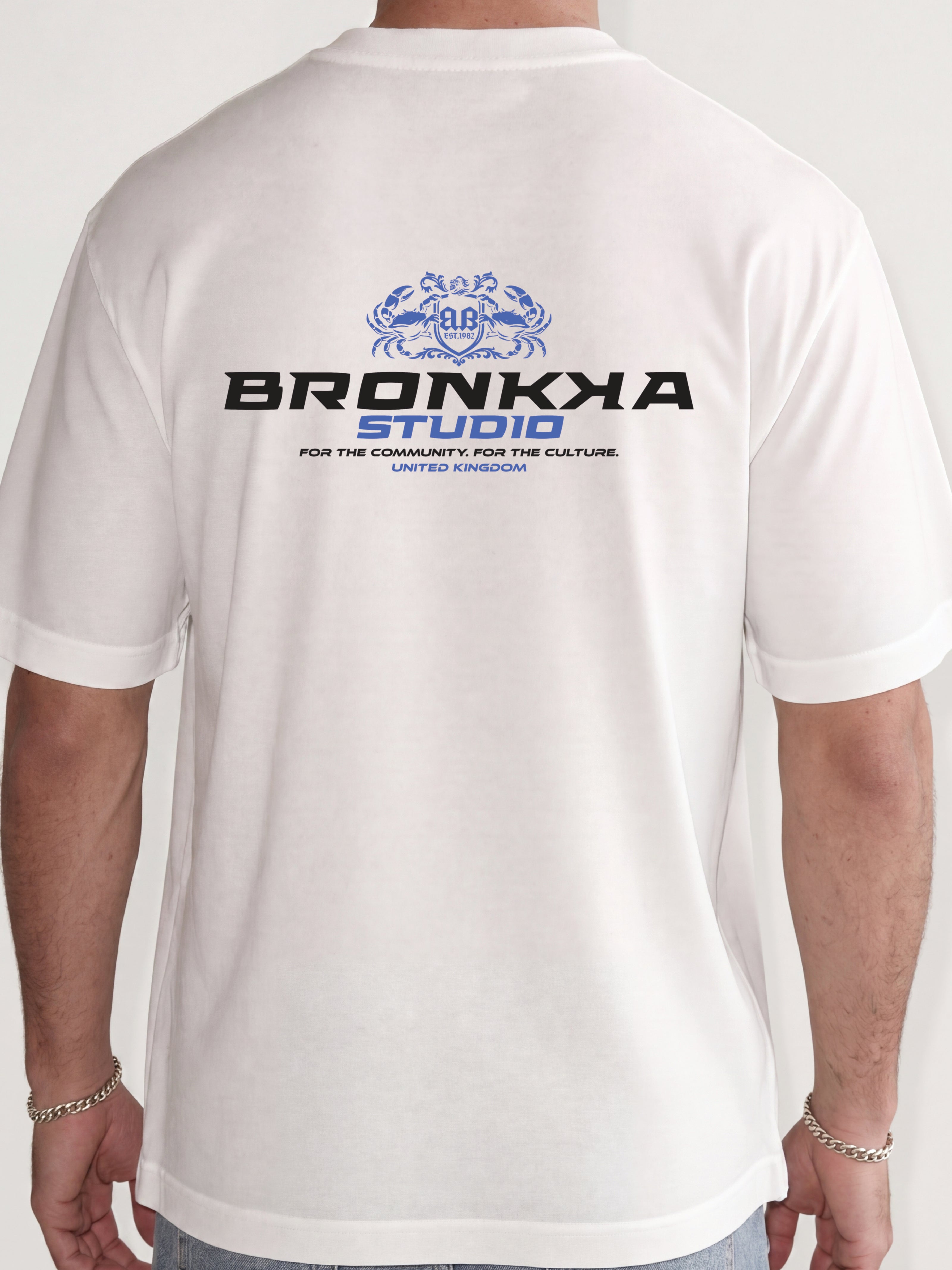 Bronkka Crab Insignia Tee — Cobalt
