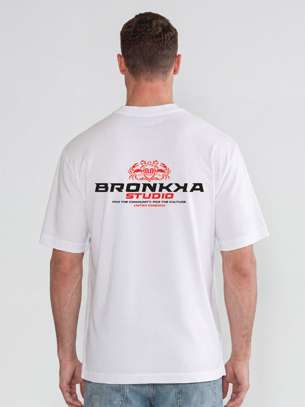 Bronkka Crab Insignia Tee — Crimson