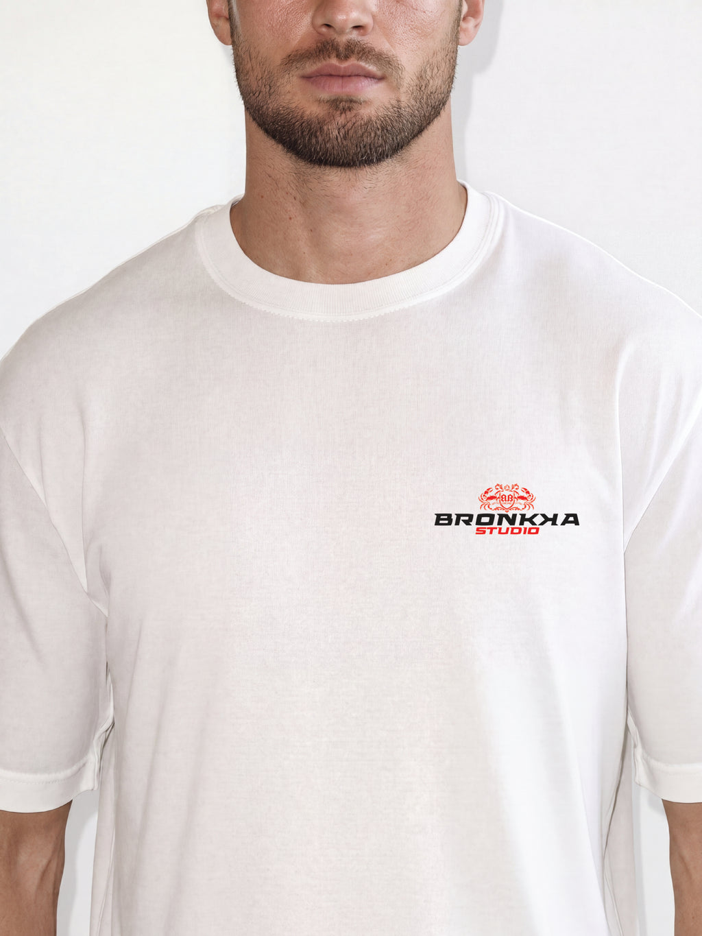 Bronkka Crab Insignia Tee — Crimson