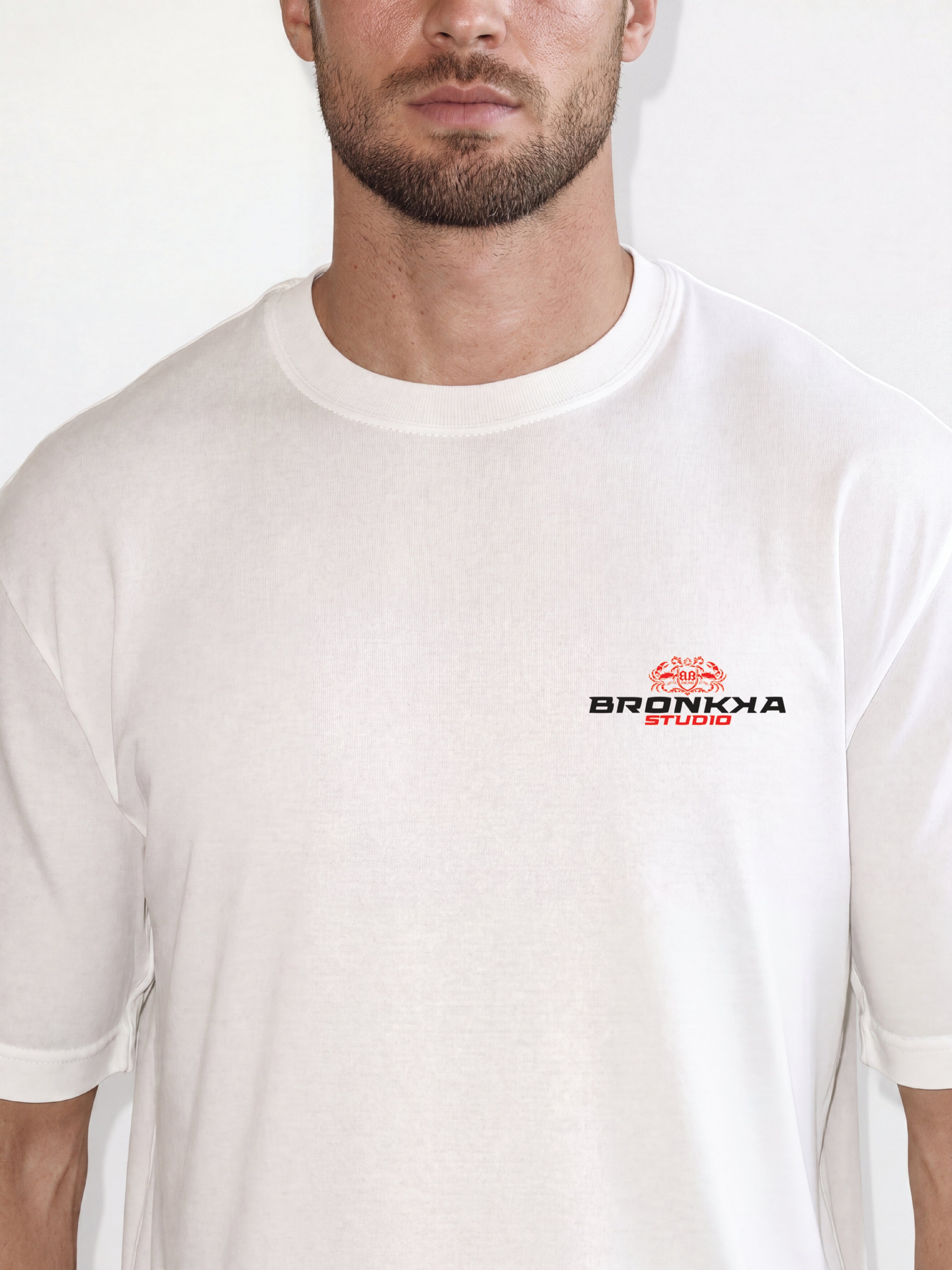 Bronkka Crab Insignia Tee — Crimson