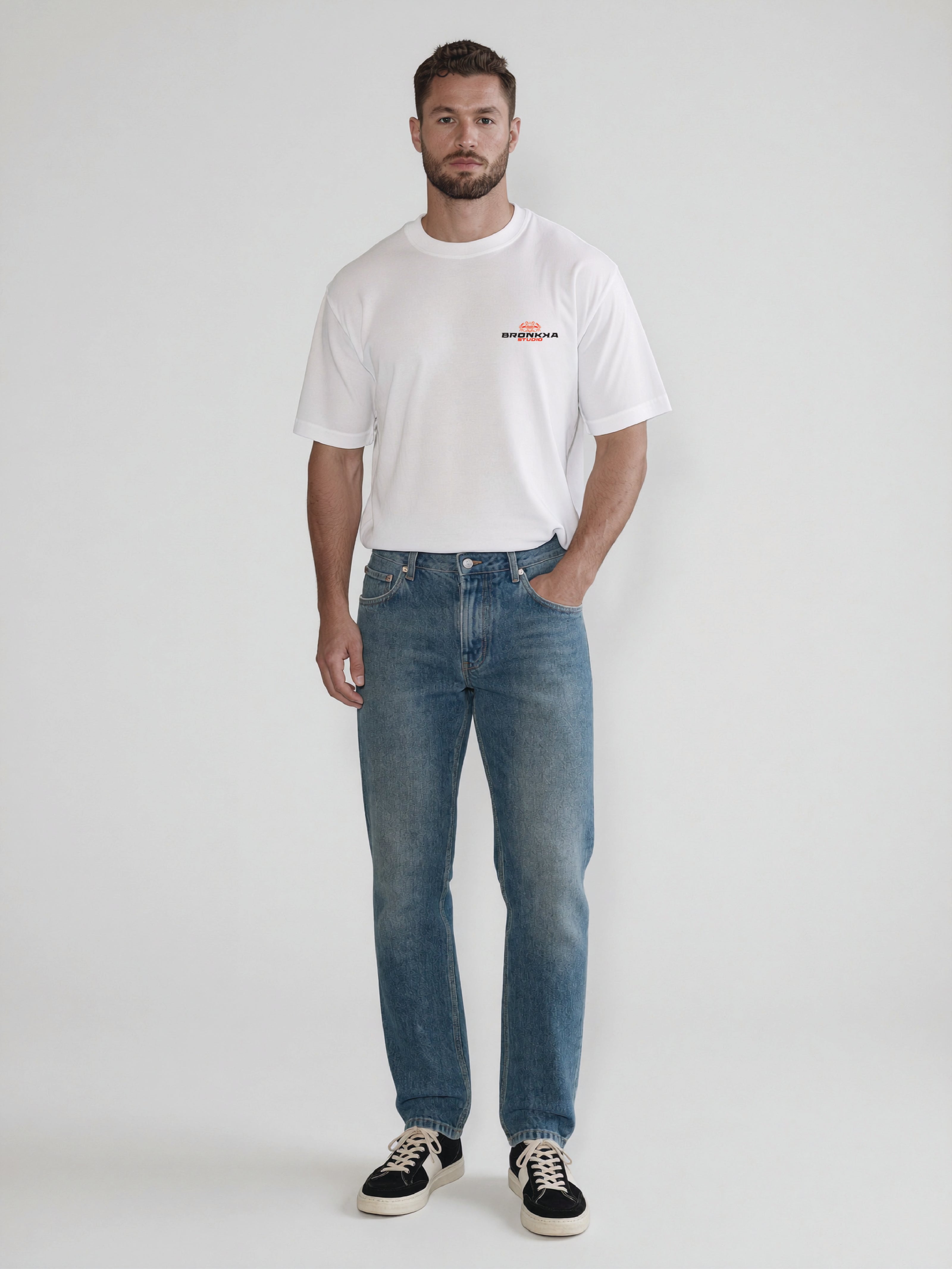 Bronkka Crab Insignia Tee — Crimson
