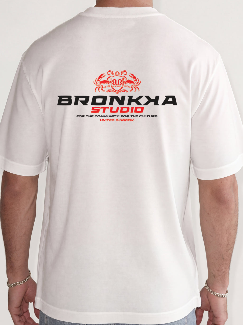 Bronkka Crab Insignia Tee — Crimson