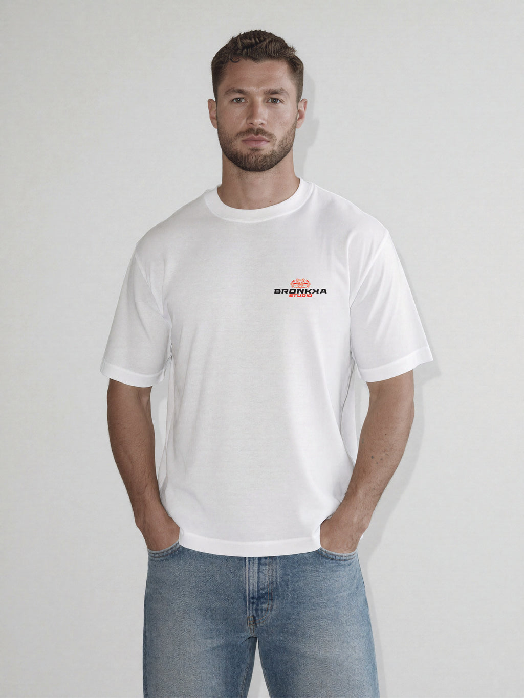 Bronkka Crab Insignia Tee — Crimson