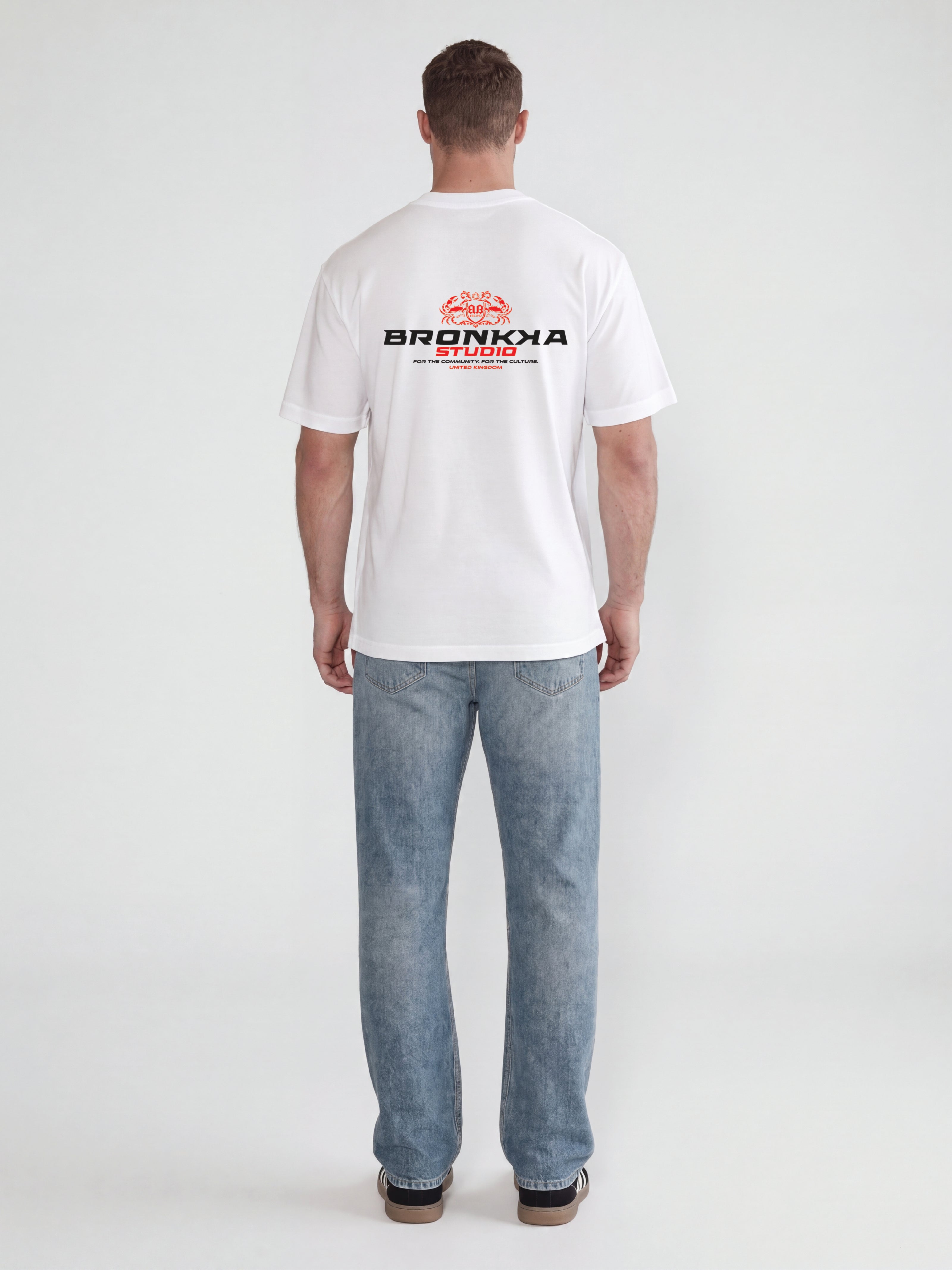 Bronkka Crab Insignia Tee — Crimson